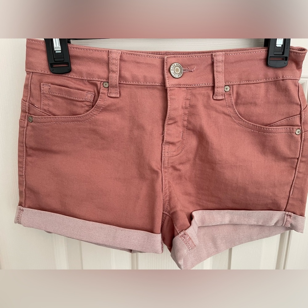 Wax jean shorts